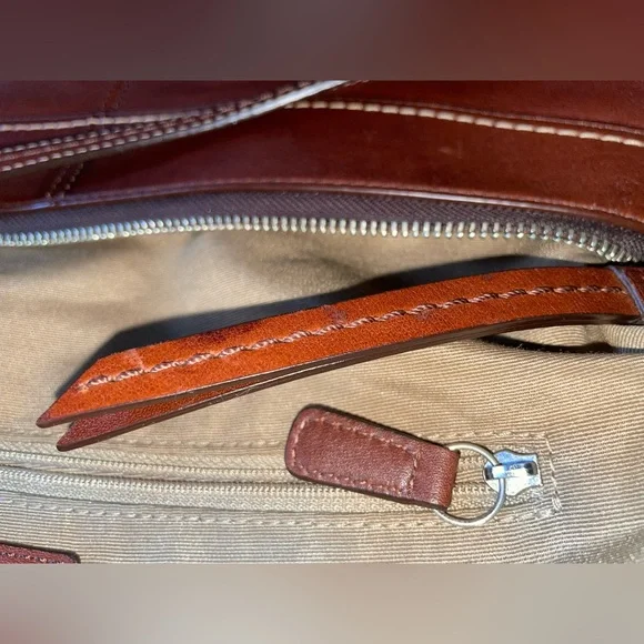 Coach Brown Leather Hobo Shoulder Bag - F13764 + FREE Twilly - Picture 13 of 15